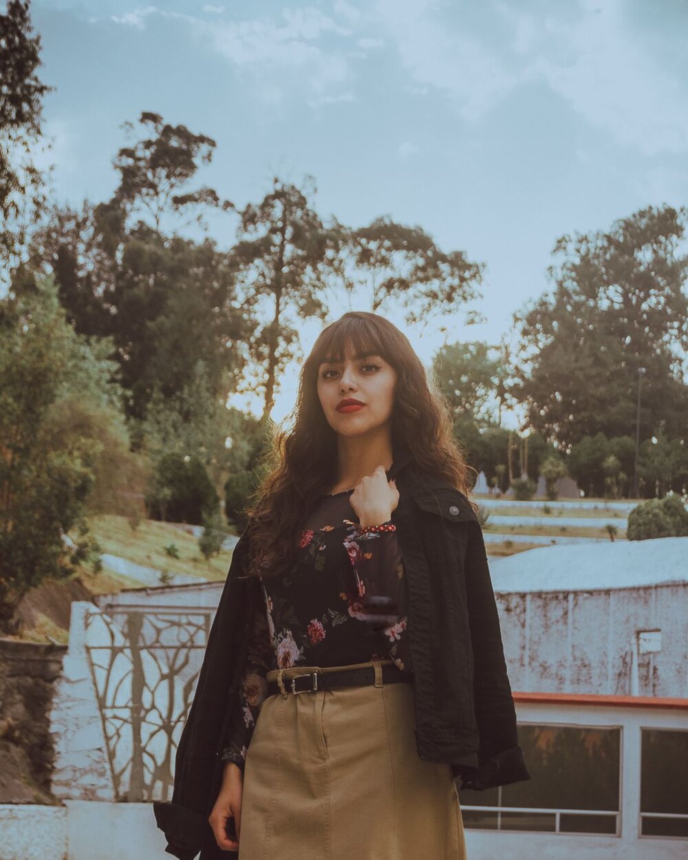 Khaki Mini Skirt