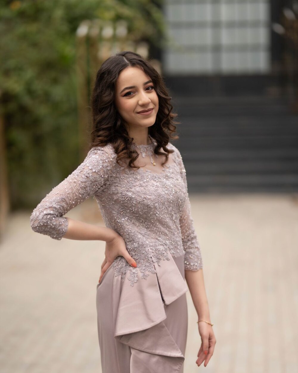 Peplum Midi Dress