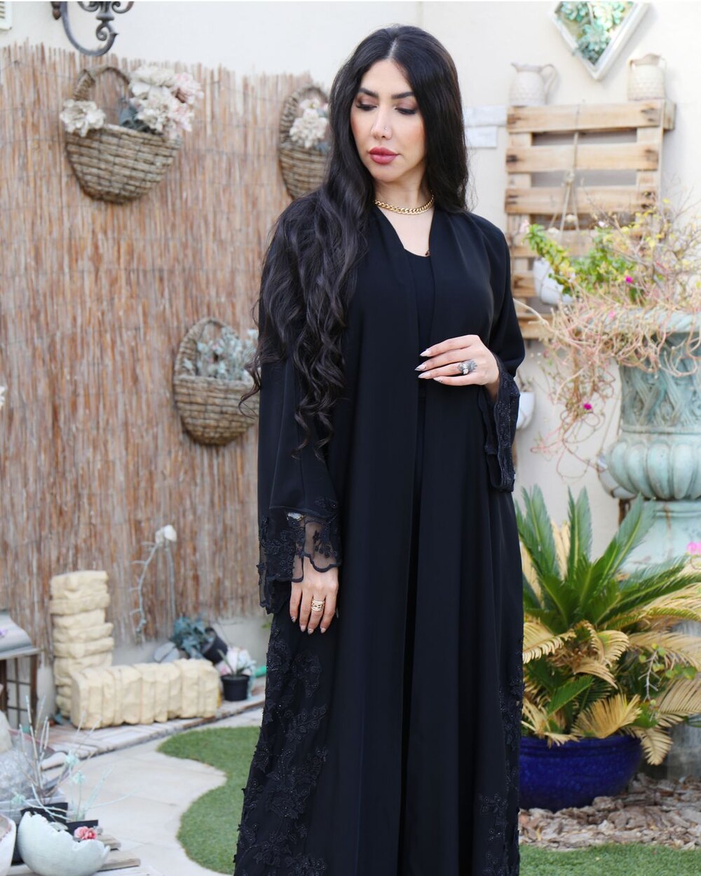 Textured Abaya